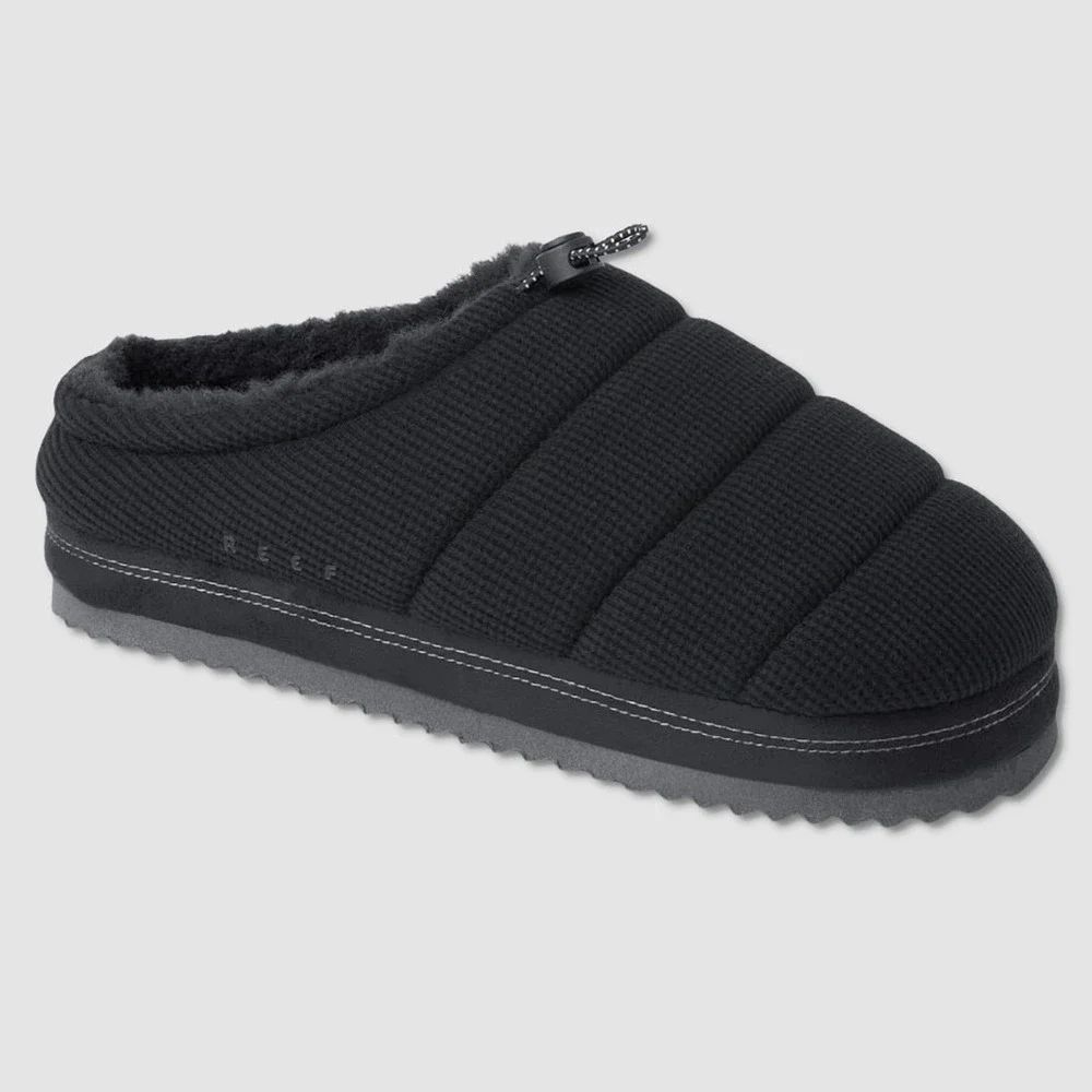 Reef Hiatus Mule Slippers - NEW Mens Size XL (13-14) Black - #49592-A6
